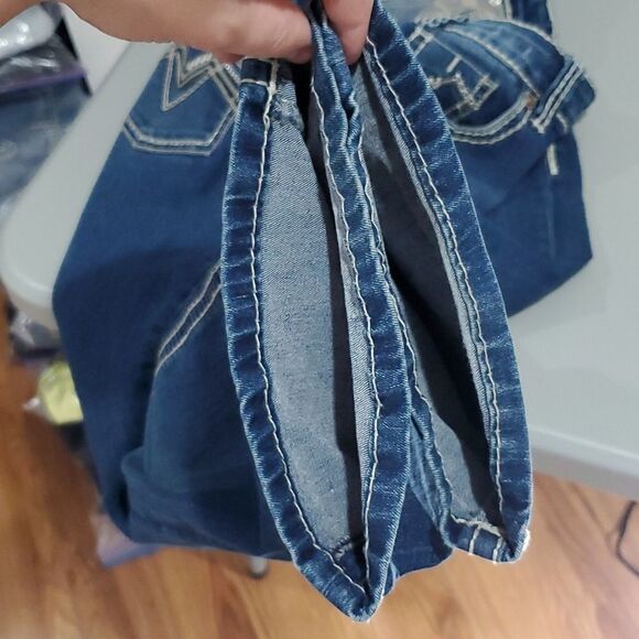 ROCK & ROLL dark wash 30x32 rival low rise boot cut jeans - Picture 8 of 8